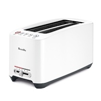 Toast to perfection with Breville's the Lift & Look Touch™ 4-slice toaster. During the toasting process, press the Lift and Look™ button to get a sneak peak - and if you think it needs it, press the A Bit More™button. Wide and long slots accommodate sandwich slices and artisan breads. Toast to perfection with Breville's the Lift & Look Touch™ 4-slice toaster. During the toasting process, press the Lift and Look™ button to get a sneak peak - and if you think it needs it, press the A Bit More™button. Wide and long slots accommodate sandwich slices and artisan breads.