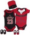 Jordan Baby 23 Jersey and Warmup Set for Baby Boys and Girls (One Size 0-6 Months) Black/ Red, 0-6 Months