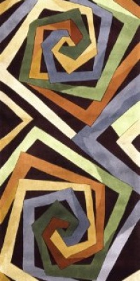 Area Rug 2x8 Runner Contemporary Multi Color Color - Momeni New Wave Rug from RugPal Area Rug 2x8 Runner Contemporary Multi Color Color - Momeni New Wave Rug from RugPal