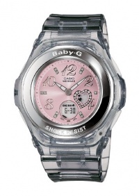 Casio Women's BGA100-8B Baby-G Gem Dial Analog Sport Watch