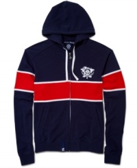 Zip into your favorite casual style. With sweet color-blocking, LRG updates your fave hoodie. Zip into your favorite casual style. With sweet color-blocking, LRG updates your fave hoodie.