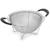 Polder KTH-1009-75 9 Inch Round Footed Strainer, Stainless Steel Polder KTH-1009-75 9 Inch Round Footed Strainer, Stainless Steel