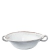 Vietri Bellezza Wht Medium Handled Serving Bowl