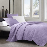 Echo Diamond Geo King Coverlet, Lavender Echo Diamond Geo King Coverlet, Lavender