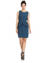 THE LOOKAllover textured constructionPleated peplum detail at waistExposed back zip closureTHE FITAbout, 27 from shoulder to hemTHE MATERIALPolyester/spandexFully linedCARE & ORIGINHand washImportedModel shown is 5'9 (175cm) wearing US size Small. THE LOOKAllover textured constructionPleated peplum detail at waistExposed back zip closureTHE FITAbout, 27 from shoulder to hemTHE MATERIALPolyester/spandexFully linedCARE & ORIGINHand washImportedModel shown is 5'9 (175cm) wearing US size Small.