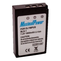 Maximal Power DB OLY BLS-1 Replacement Battery for Olympus Digital Camera/Camcorder - Black Maximal Power DB OLY BLS-1 Replacement Battery for Olympus Digital Camera/Camcorder - Black