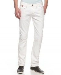 Fit for anything. Low-rise, boot-cut jeans from Guess will keep you comfortable and stylish all day long. Fit for anything. Low-rise, boot-cut jeans from Guess will keep you comfortable and stylish all day long.