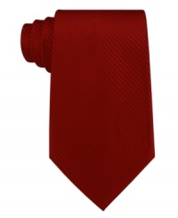 A tonal stripe adds the right amount of texture and style to this sleek silk tie from Club Room. A tonal stripe adds the right amount of texture and style to this sleek silk tie from Club Room.