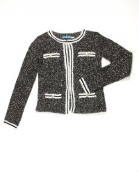 Alice + Olivia womens regena boucle cardigan style sweater Alice + Olivia womens regena boucle cardigan style sweater