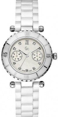 GUESS GC DIVER CHIC Diamond Dial White Ceramic GUESS GC DIVER CHIC Diamond Dial White Ceramic