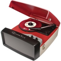 Crosley CR6010A-Re Collegiate Portable USB Turntable (Red/Cream) Crosley CR6010A-Re Collegiate Portable USB Turntable (Red/Cream)