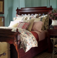 Lauren by Ralph Lauren Lake House Red Tattersall FULL Sheet Set Lauren by Ralph Lauren Lake House Red Tattersall FULL Sheet Set