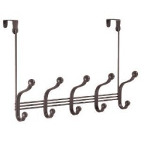 InterDesign York Lyra Over Door Rack 5, Bronze InterDesign York Lyra Over Door Rack 5, Bronze