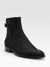 Elegant, modern style with renowned Italian detail in buffalo leather. An adjustable side buckle ensures a proper fit. Leather lining Padded insole Leather sole Made in Italy Elegant, modern style with renowned Italian detail in buffalo leather. An adjustable side buckle ensures a proper fit. Leather lining Padded insole Leather sole Made in Italy