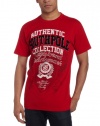 Southpole Men's Authentic Logo Flock Printed Tee