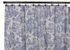 Victoria Park Toile Bathroom Shower Curtain, Blue