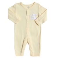 ABSORBA Newborn Unisex-Baby Layette Loungewear Coverall with Bunny Art ABSORBA Newborn Unisex-Baby Layette Loungewear Coverall with Bunny Art