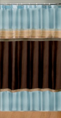Creative Bath Products Inc. S1021MULT Mystique Shower Curtain, Blue Creative Bath Products Inc. S1021MULT Mystique Shower Curtain, Blue