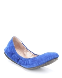Your favorite flexible ballet flats are punched up in boldly colored suede in this VINCE CAMUTO design. Your favorite flexible ballet flats are punched up in boldly colored suede in this VINCE CAMUTO design.