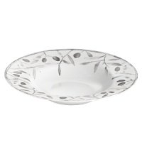 Inspired by the traditional symbol of peace and goodwill, a naturalistic olive branch motif is rendered in graphic detail on this assortment of fine porcelain dinnerware from Michael Aram. Inspired by the traditional symbol of peace and goodwill, a naturalistic olive branch motif is rendered in graphic detail on this assortment of fine porcelain dinnerware from Michael Aram.