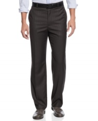 Elevate your workweek look with these pinstripe dress pants from INC International Concepts. Elevate your workweek look with these pinstripe dress pants from INC International Concepts.
