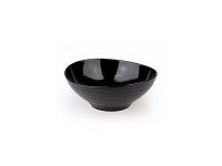 Mikasa 6.9-in. Swirl Cereal Bowl, Black. Mikasa 6.9-in. Swirl Cereal Bowl, Black.