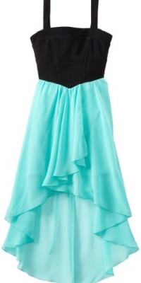 Ruby Rox Kids Girls 7-16 High Low Color Block Dress, Light Aqua, 7 Ruby Rox Kids Girls 7-16 High Low Color Block Dress, Light Aqua, 7