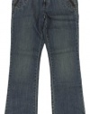 Lauren Jeans Co. Women's Lyndsey Leather-Trim Bootcut Jeans (Union Wash) (2)