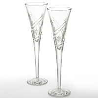 Graduation, retirement, promotion, brithdays, what better way to celebrate than to toast with champagne-filled glasses. These Waterford Crystal flutes feature a cut pattern reminiscent of stars and streamers. Lift these flutes high and honor each occasion with the elegance of Waterford Crystal. Set of 2; 5 oz. Graduation, retirement, promotion, brithdays, what better way to celebrate than to toast with champagne-filled glasses. These Waterford Crystal flutes feature a cut pattern reminiscent of stars and streamers. Lift these flutes high and honor each occasion with the elegance of Waterford Crystal. Set of 2; 5 oz.