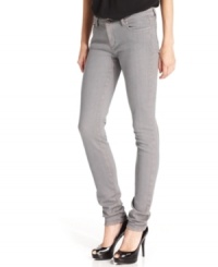 MICHAEL Michael Kors' skinny jeans easily amplify a casual outfit with a gorgeous dose of gunmetal grey. MICHAEL Michael Kors' skinny jeans easily amplify a casual outfit with a gorgeous dose of gunmetal grey.