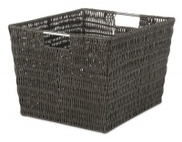 Whitmor 6500-1715 Rattique Storage Tote, Espresso Whitmor 6500-1715 Rattique Storage Tote, Espresso