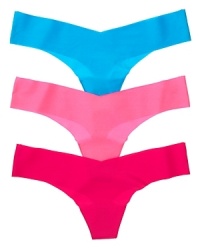 A smooth seamless v-shaped thong with an extremely soft waistband. A smooth seamless v-shaped thong with an extremely soft waistband.