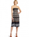 D.E.P.T. Women's Ikat Print Viscose Convertible Dress