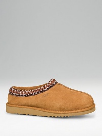 The ultimate in cozy comfort for wearing around the house. Perfect to take with you when traveling. Sheepskin upper lining for extra comfort Molded rubber indoor/outdoor driver sole Imported The ultimate in cozy comfort for wearing around the house. Perfect to take with you when traveling. Sheepskin upper lining for extra comfort Molded rubber indoor/outdoor driver sole Imported