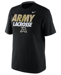 Catch this training shirt by Nike featuring the Army Black Knights and score the winning goal! Catch this training shirt by Nike featuring the Army Black Knights and score the winning goal!