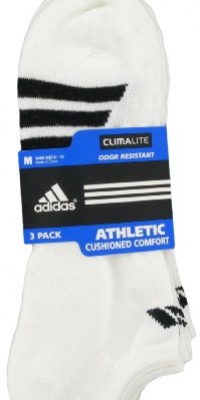 adidas Men's Cushioned 3STR 3-Pack No Show Sock adidas Men's Cushioned 3STR 3-Pack No Show Sock
