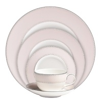 World-renowned fashion designer Monique Lhuillier collaborated with Waterford to create this fine dinnerware assortment in beautiful blush tones adapted from her brilliant couture bridal gowns and red carpet creations. World-renowned fashion designer Monique Lhuillier collaborated with Waterford to create this fine dinnerware assortment in beautiful blush tones adapted from her brilliant couture bridal gowns and red carpet creations.