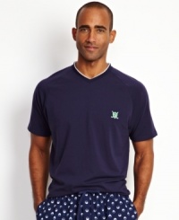 This sleepwear t-shirt from Nautica is perfect for when you only need to leave the house to get the paper. This sleepwear t-shirt from Nautica is perfect for when you only need to leave the house to get the paper.