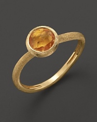 From the Jaipur collection, a brilliantly hued citrine stone in 18 karat yellow gold. From Marco Bicego. From the Jaipur collection, a brilliantly hued citrine stone in 18 karat yellow gold. From Marco Bicego.