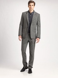 Classic trousers made from a soft-cotton blend with a hint of stretch.Hook-and-eye closureZip flyBelt loopsSlash pocketsWaist darts above back welt pocketsInseam, about 3469% wool/30% nylon/1% elastaneDry cleanImported Classic trousers made from a soft-cotton blend with a hint of stretch.Hook-and-eye closureZip flyBelt loopsSlash pocketsWaist darts above back welt pocketsInseam, about 3469% wool/30% nylon/1% elastaneDry cleanImported