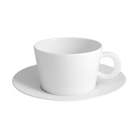 A fine offering from Bernardaud, featuring a classic shape in pure white porcelain with an understated pattern for simple elegance that complements traditional and modern table settings alike. A fine offering from Bernardaud, featuring a classic shape in pure white porcelain with an understated pattern for simple elegance that complements traditional and modern table settings alike.