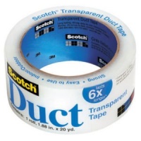 3M Scotch 2120-A Tough Transparent High Performance Duct Tape, 20 yds Length x 2 Width 3M Scotch 2120-A Tough Transparent High Performance Duct Tape, 20 yds Length x 2 Width