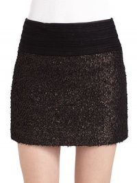 THE LOOKMetallic, foiled, textured designWide, contrast waistbandA-line silhouetteBack zip closureTHE FITAbout 14 longTHE MATERIALPolyester/wool/nylon/polyurethaneFully linedCARE & ORIGINDry cleanImportedModel shown is 5'10 (177cm) wearing US size 4. THE LOOKMetallic, foiled, textured designWide, contrast waistbandA-line silhouetteBack zip closureTHE FITAbout 14 longTHE MATERIALPolyester/wool/nylon/polyurethaneFully linedCARE & ORIGINDry cleanImportedModel shown is 5'10 (177cm) wearing US size 4.