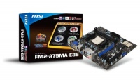 MSI Socket FM2/AMD A75/DDR3/SATA3&USB3.0/A&GbE/MicroATX Motherboard FM2-A75MA-E35 MSI Socket FM2/AMD A75/DDR3/SATA3&USB3.0/A&GbE/MicroATX Motherboard FM2-A75MA-E35