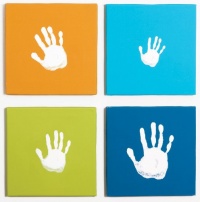 Pearhead Canvas Handprint Set, Blue Pearhead Canvas Handprint Set, Blue