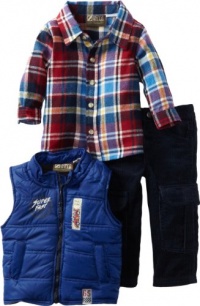 Nannette Baby-Boys Infant 3 Piece Race Team Vest Set, Blue, 24 Months Nannette Baby-Boys Infant 3 Piece Race Team Vest Set, Blue, 24 Months
