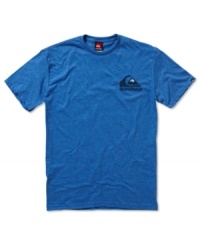 Show 'em you're Quiksilver coming and going: A short-sleeve tee with the Quiksilver logo on the left chest and center back. Show 'em you're Quiksilver coming and going: A short-sleeve tee with the Quiksilver logo on the left chest and center back.