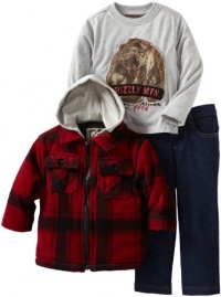 Nannette Baby-Boys Infant 3 Piece Grizzly Mountain Jacket Set, Red, 18 Months Nannette Baby-Boys Infant 3 Piece Grizzly Mountain Jacket Set, Red, 18 Months