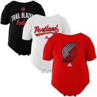 NBA adidas Portland Trail Blazers Newborn Slam Dunk 3-Piece Creeper Set - White/Black/Red (3-6 Months) NBA adidas Portland Trail Blazers Newborn Slam Dunk 3-Piece Creeper Set - White/Black/Red (3-6 Months)