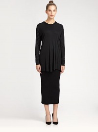 This fluid rayon jersey style falls beautifully over the body.CrewneckDropped shoulderLong sleevesRayonDry cleanImportedModel shown is 5'10 (177cm) wearing US size 4. This fluid rayon jersey style falls beautifully over the body.CrewneckDropped shoulderLong sleevesRayonDry cleanImportedModel shown is 5'10 (177cm) wearing US size 4.
